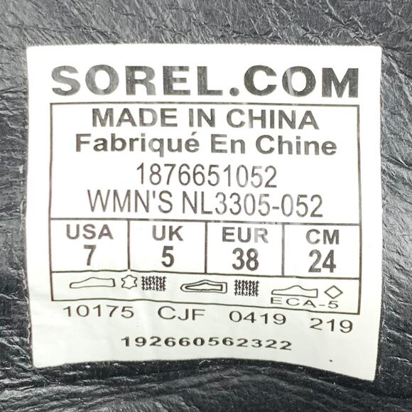 Sorel Blake Lace Quarry Hiker Boots Waterproof EVA Footbed Stacked Heel Size 7 - Picture 9 of 11